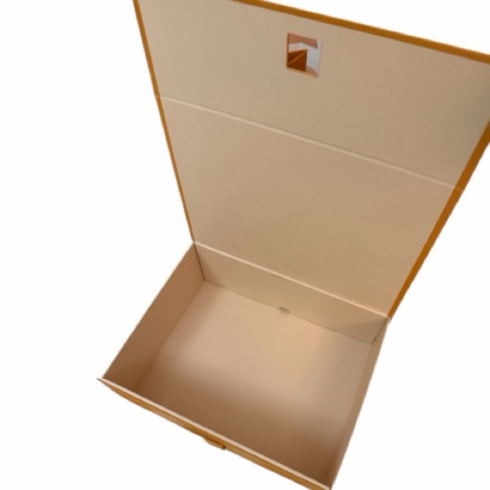 Louis Vuitton Orange Gift Bag and Box with Blue Ribbon - Picture 2 of 8